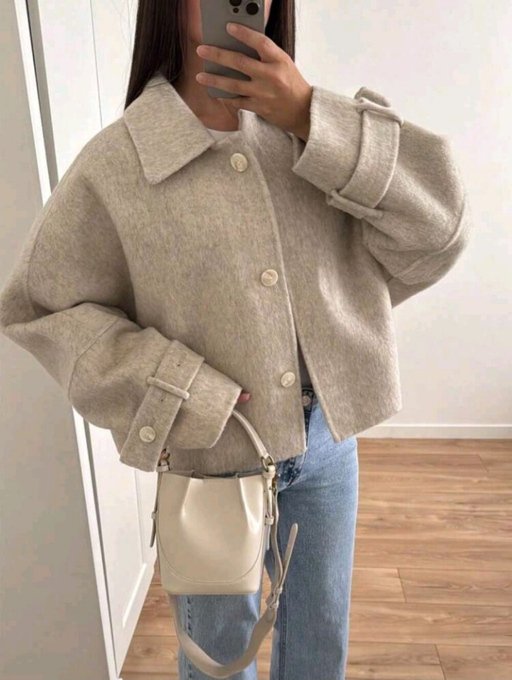 Elegant Loose Fit Women's Winter Jacket Fall
